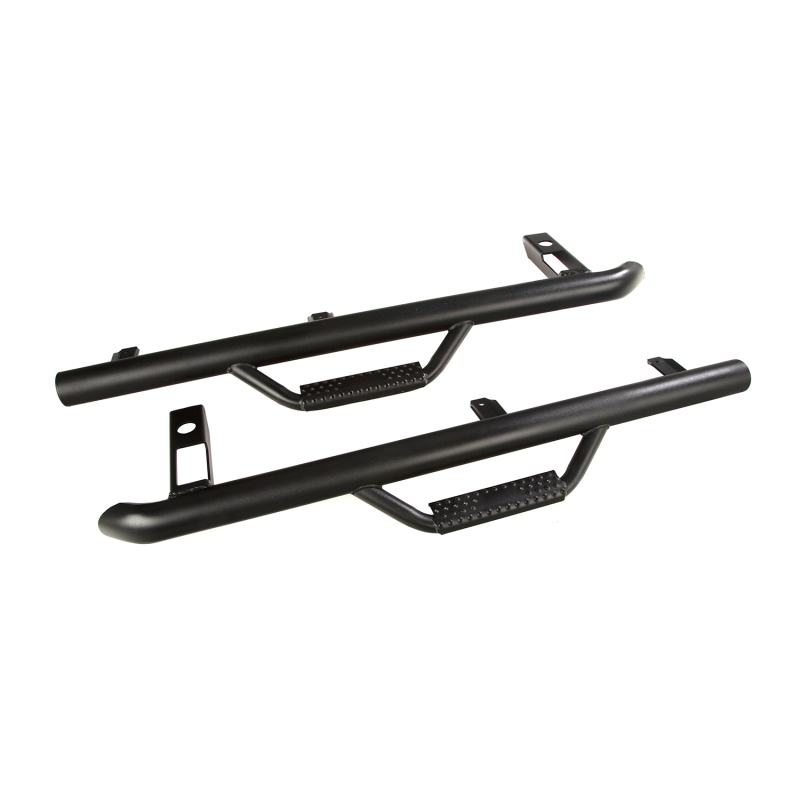 Jeep Wrangler TJ Nerf Bars - Rugged Ridge - Spartan - Textured Black - `97-`06